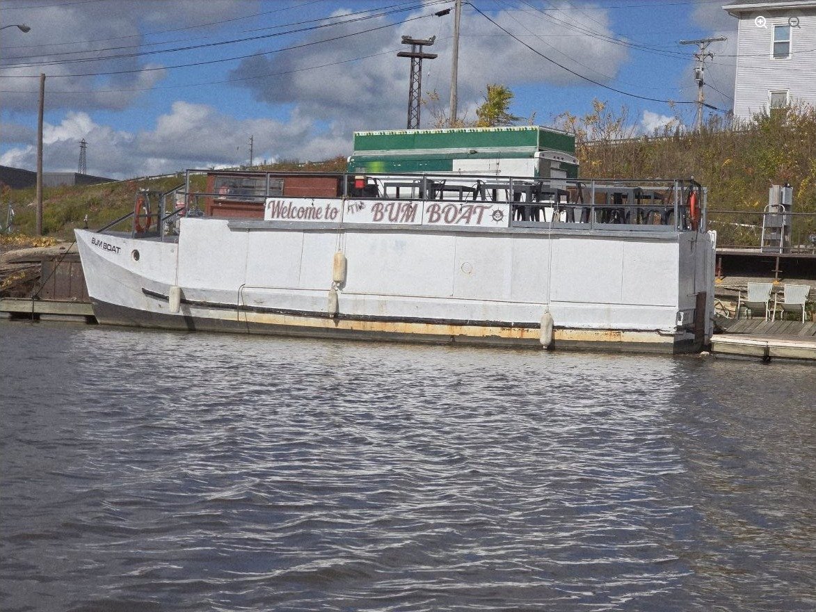 The Bum Boat from the water