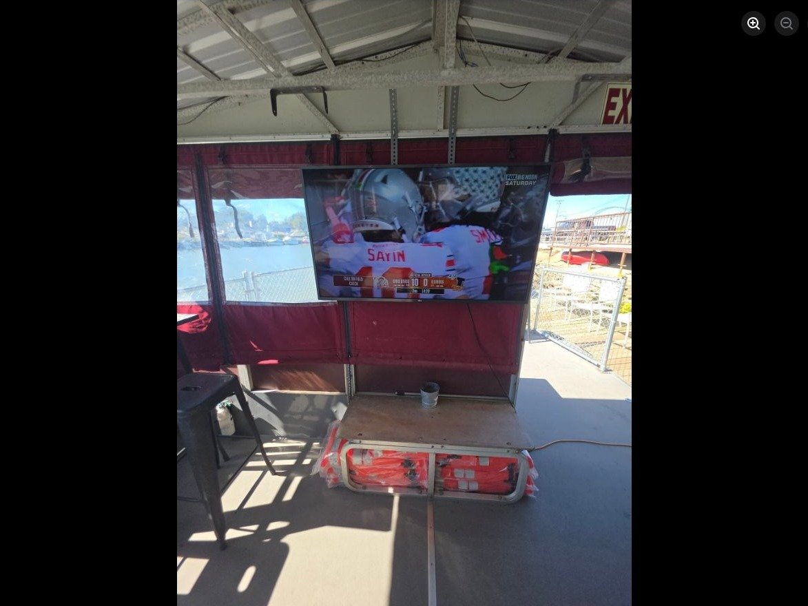 Dock-side view from The Bum Boat